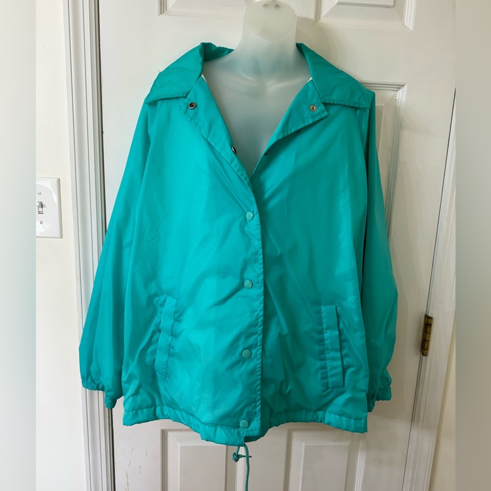 Women's Teal Windbreaker Jacket